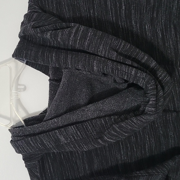 PINK Victoria's Secret Black Marble Full Zip Hoodie, Size Large - Picture 3 of 7